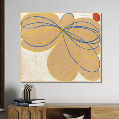 La Stella A Sette Punte N. 1 Hilma af Klint hak22 quadro stampato su tela