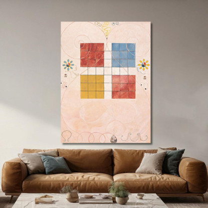 I Dieci Più Grandi N. 10 Della Vecchiaia Hilma af Klint hak26 quadro stampato su tela
