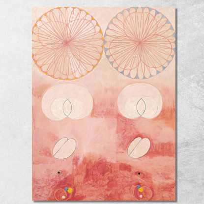 I Dieci Più Grandi N. 9 Della Vecchiaia Hilma af Klint hak32 quadro stampato su tela