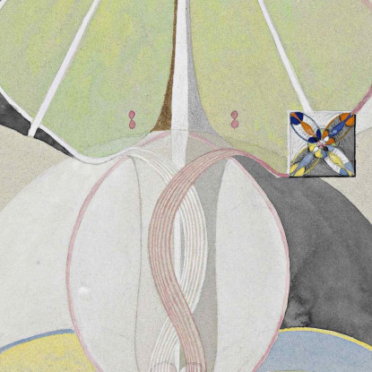 Albero Della Conoscenza N. 5 Hilma af Klint hak33 quadro stampato su tela