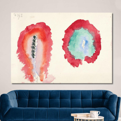 Grano E Assenzio Hilma af Klint hak34 quadro stampato su tela
