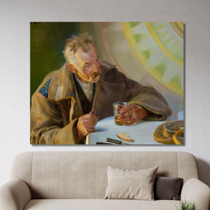 Trittico Di Cristo In Emmaus Jacek Malczewski jml13 quadro stampato su tela
