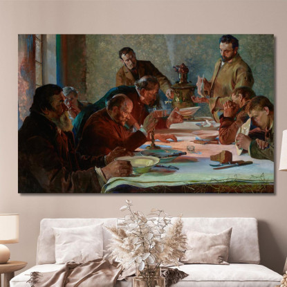 Vigilia Di Natale In Siberia Jacek Malczewski jml15 quadro stampato su tela