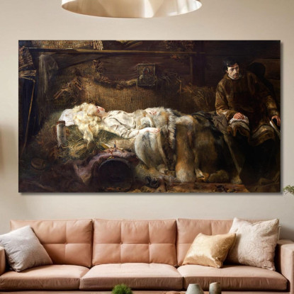 Morte Di Elenai Jacek Malczewski jml21 quadro stampato su tela