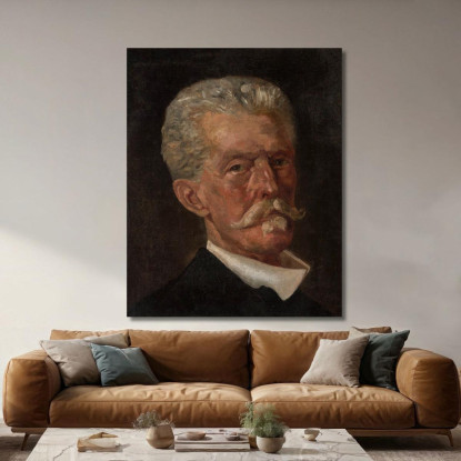 Testa D'Uomo Jacek Malczewski jml38 quadro stampato su tela