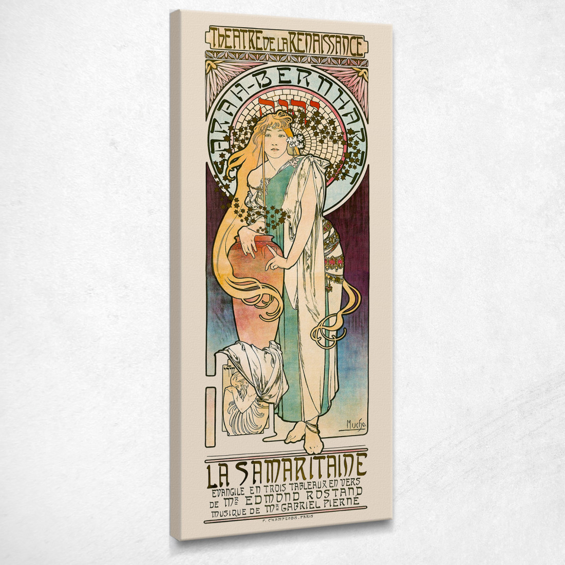 La Samaritana 1897 Alphonse Mucha amu62 quadro stampato su tela La Samaritana 1897 Alphonse Mucha amu62 quadro stampato su tela