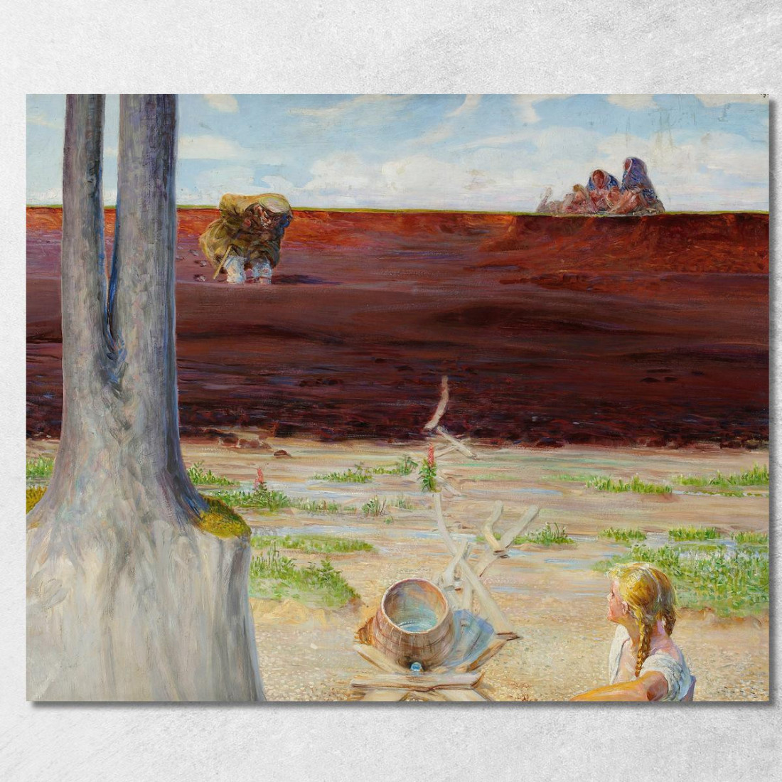 La Mia Vita Ha Lasciato Una Sezione Del Trittico Jacek Malczewski jml63 quadro stampato su tela La Mia Vita Ha Lasciato Una Sezione Del Trittico Jacek Malczewski jml63 quadro stampato su tela