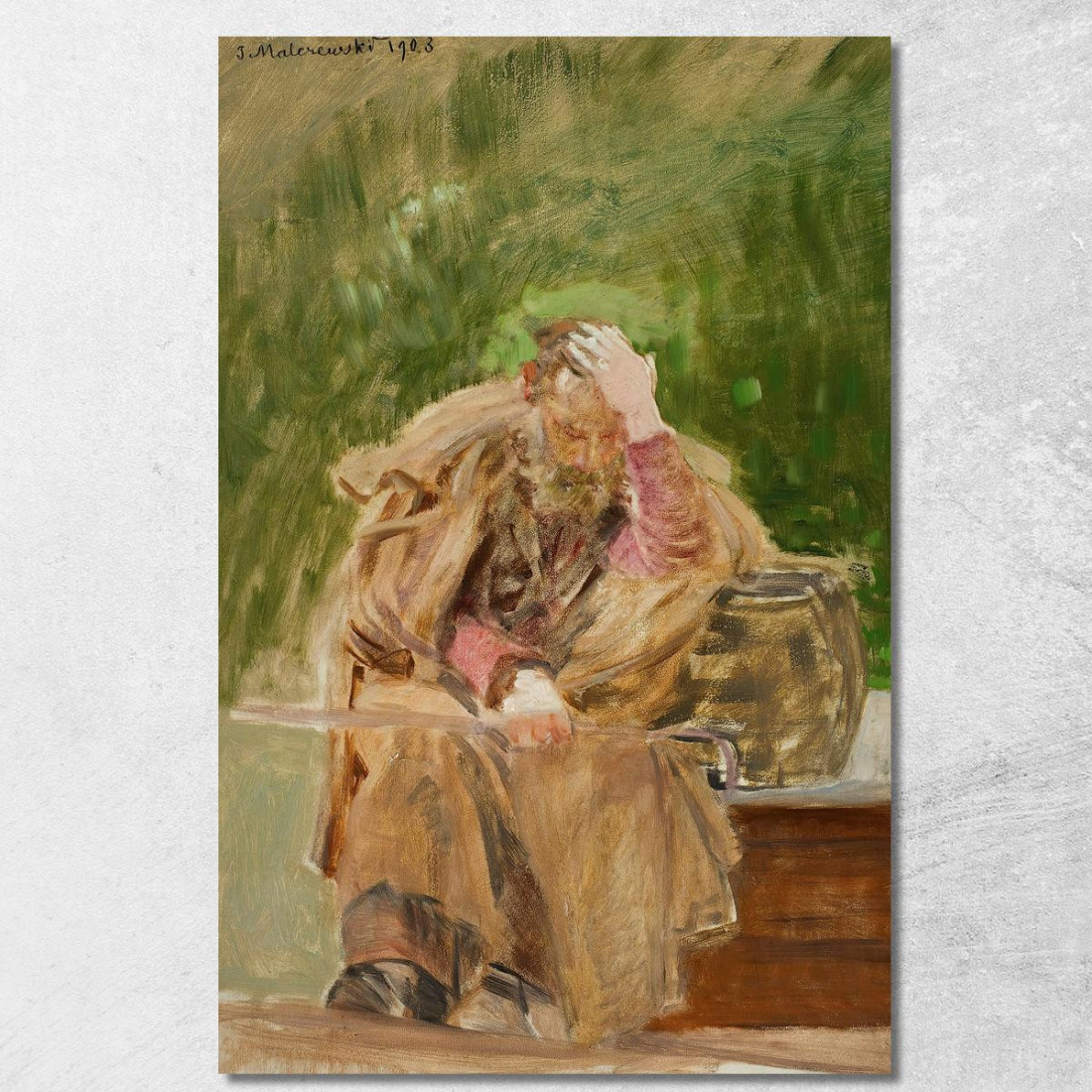 Vecchio Ad Un Pozzo D'Acqua Jacek Malczewski jml69 quadro stampato su tela Vecchio Ad Un Pozzo D'Acqua Jacek Malczewski jml69 quadro stampato su tela