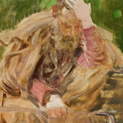 Vecchio Ad Un Pozzo D'Acqua Jacek Malczewski jml69 quadro stampato su tela