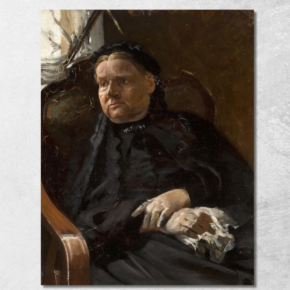 Ritratto Della Madre Dell'Artista Jacek Malczewski jml82 quadro stampato su tela Ritratto Della Madre Dell'Artista Jacek Malczewski jml82 quadro stampato su tela