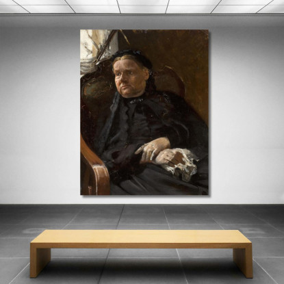 Ritratto Della Madre Dell'Artista Jacek Malczewski jml82 quadro stampato su tela