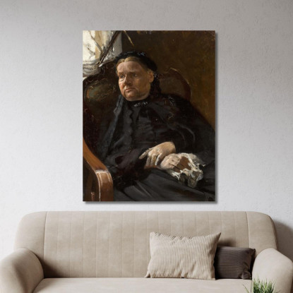 Ritratto Della Madre Dell'Artista Jacek Malczewski jml82 quadro stampato su tela