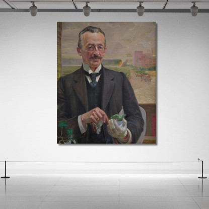 Ritratto Di Józef Sare Vicepresidente Della Città Di Cracovia Jacek Malczewski jml90 quadro stampato su tela