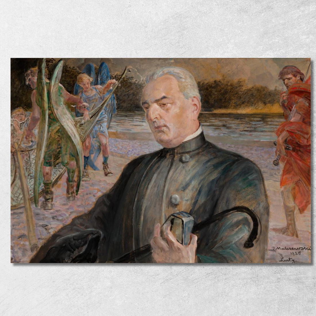 Ritratto Del Reverendo Jan Jasiak Jacek Malczewski jml95 quadro stampato su tela Ritratto Del Reverendo Jan Jasiak Jacek Malczewski jml95 quadro stampato su tela
