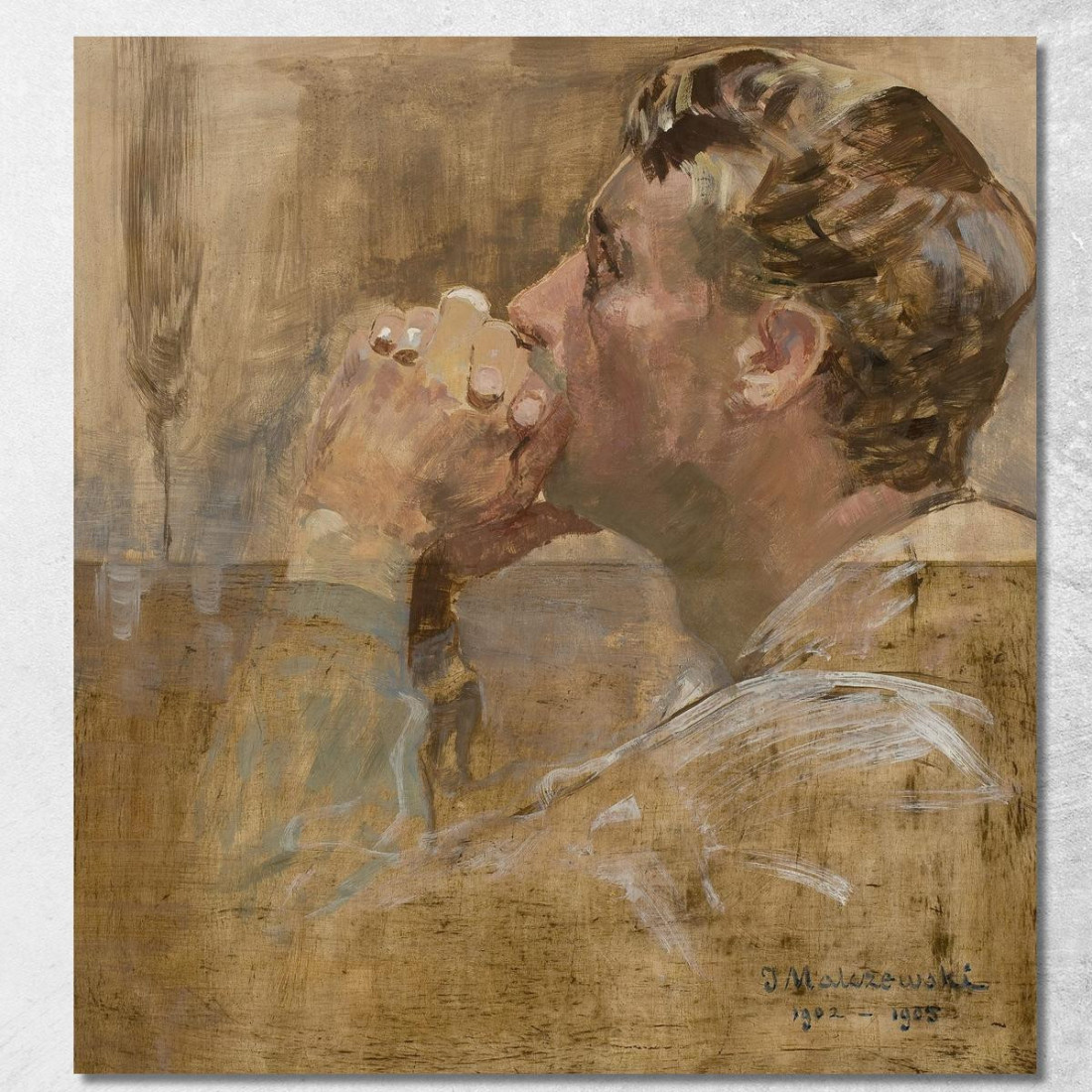 Uomo Che Prega Jacek Malczewski jml98 quadro stampato su tela Uomo Che Prega Jacek Malczewski jml98 quadro stampato su tela