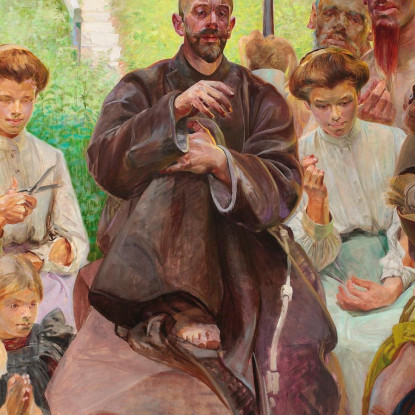San Francesco Jacek Malczewski jml103 quadro stampato su tela