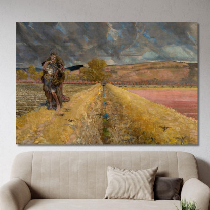 Sant'Agnese Jacek Malczewski jml126 quadro stampato su tela