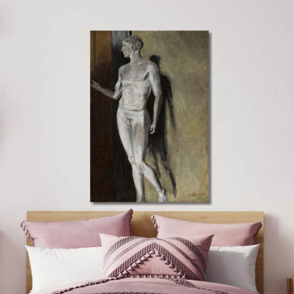 Studio Di Una Scultura Classica Jacek Malczewski jml129 quadro stampato su tela
