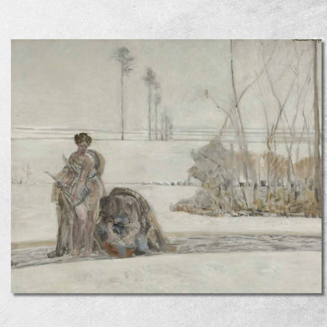 Paesaggio Invernale 2 Jacek Malczewski jml143 quadro stampato su tela Paesaggio Invernale 2 Jacek Malczewski jml143 quadro stampato su tela