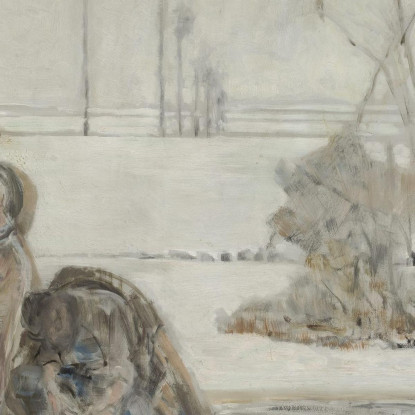 Paesaggio Invernale 2 Jacek Malczewski jml143 quadro stampato su tela