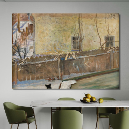 Paesaggio Invernale Jacek Malczewski jml144 quadro stampato su tela