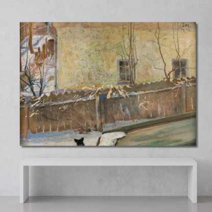 Paesaggio Invernale Jacek Malczewski jml144 quadro stampato su tela