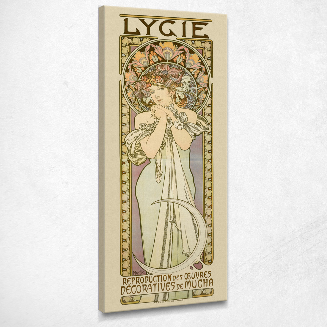 Licia Alphonse Mucha amu75 quadro stampato su tela Licia Alphonse Mucha amu75 quadro stampato su tela