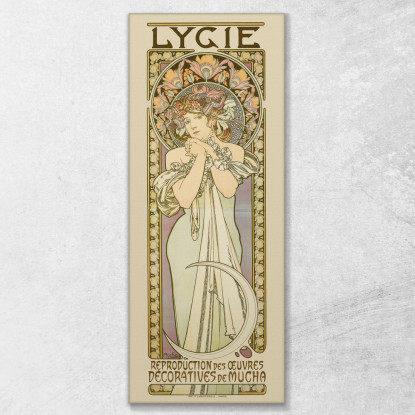 Licia Alphonse Mucha amu75 quadro stampato su tela