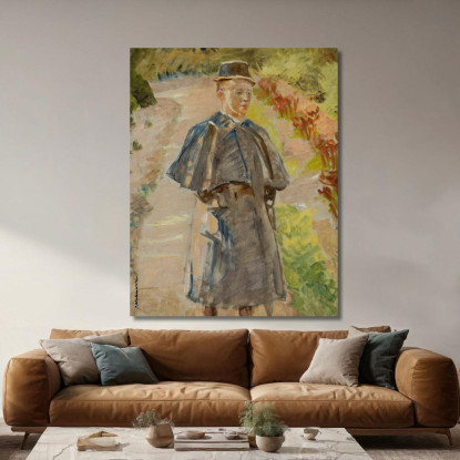 Ragazzo In Giardino Jacek Malczewski jml150 quadro stampato su tela