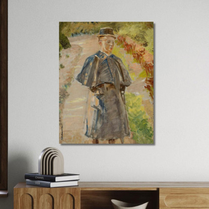 Ragazzo In Giardino Jacek Malczewski jml150 quadro stampato su tela