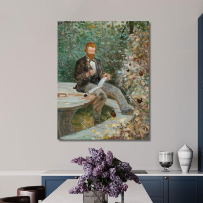 Ritratto Di Adolf Dygasinski Jacek Malczewski jml155 quadro stampato su tela