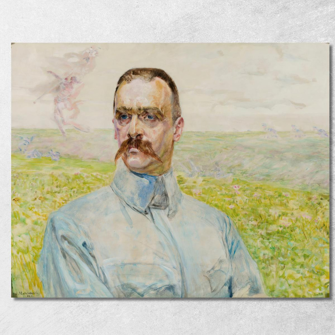 Ritratto Del Brigadiere Jozef Pilsudski Jacek Malczewski jml156 quadro stampato su tela Ritratto Del Brigadiere Jozef Pilsudski Jacek Malczewski jml156 quadro stampato su tela