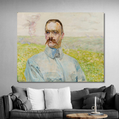 Ritratto Del Brigadiere Jozef Pilsudski Jacek Malczewski jml156 quadro stampato su tela