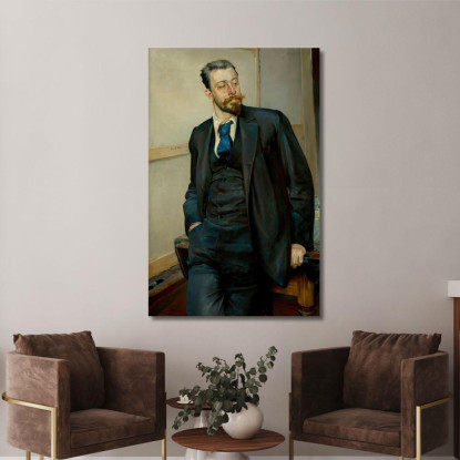 Ritratto Di Michal Wywiórski Jacek Malczewski jml162 quadro stampato su tela