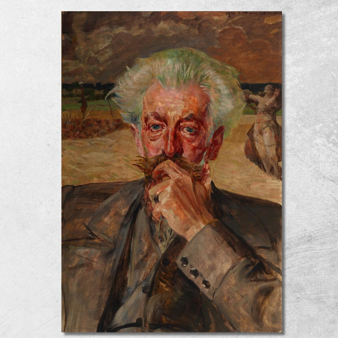 Ritratto Di Jaroslaw Odrowaz-Pieniazek Jacek Malczewski jml176 quadro stampato su tela Ritratto Di Jaroslaw Odrowaz-Pieniazek Jacek Malczewski jml176 quadro stampato su tela