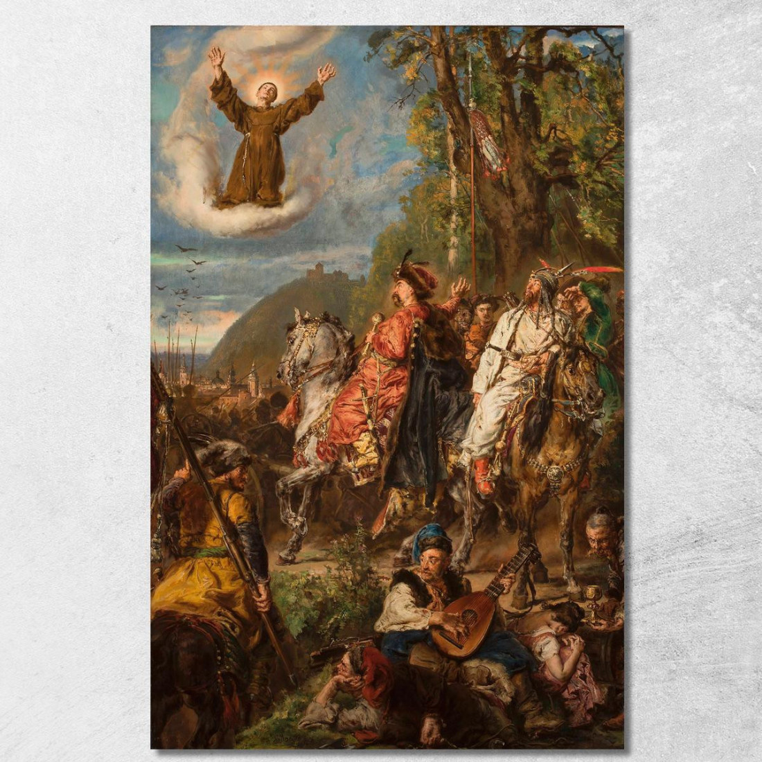 Bohdan Khmelnytsky Con Tugay Bey A Lviv Jan Matejko jmt6 quadro stampato su tela Bohdan Khmelnytsky Con Tugay Bey A Lviv Jan Matejko jmt6 quadro stampato su tela