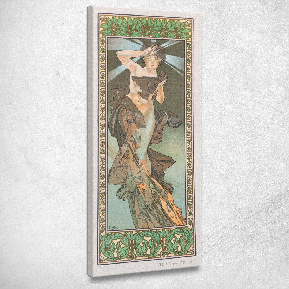 Stella Del Mattino 1902 Alphonse Mucha amu85 quadro stampato su tela Stella Del Mattino 1902 Alphonse Mucha amu85 quadro stampato su tela