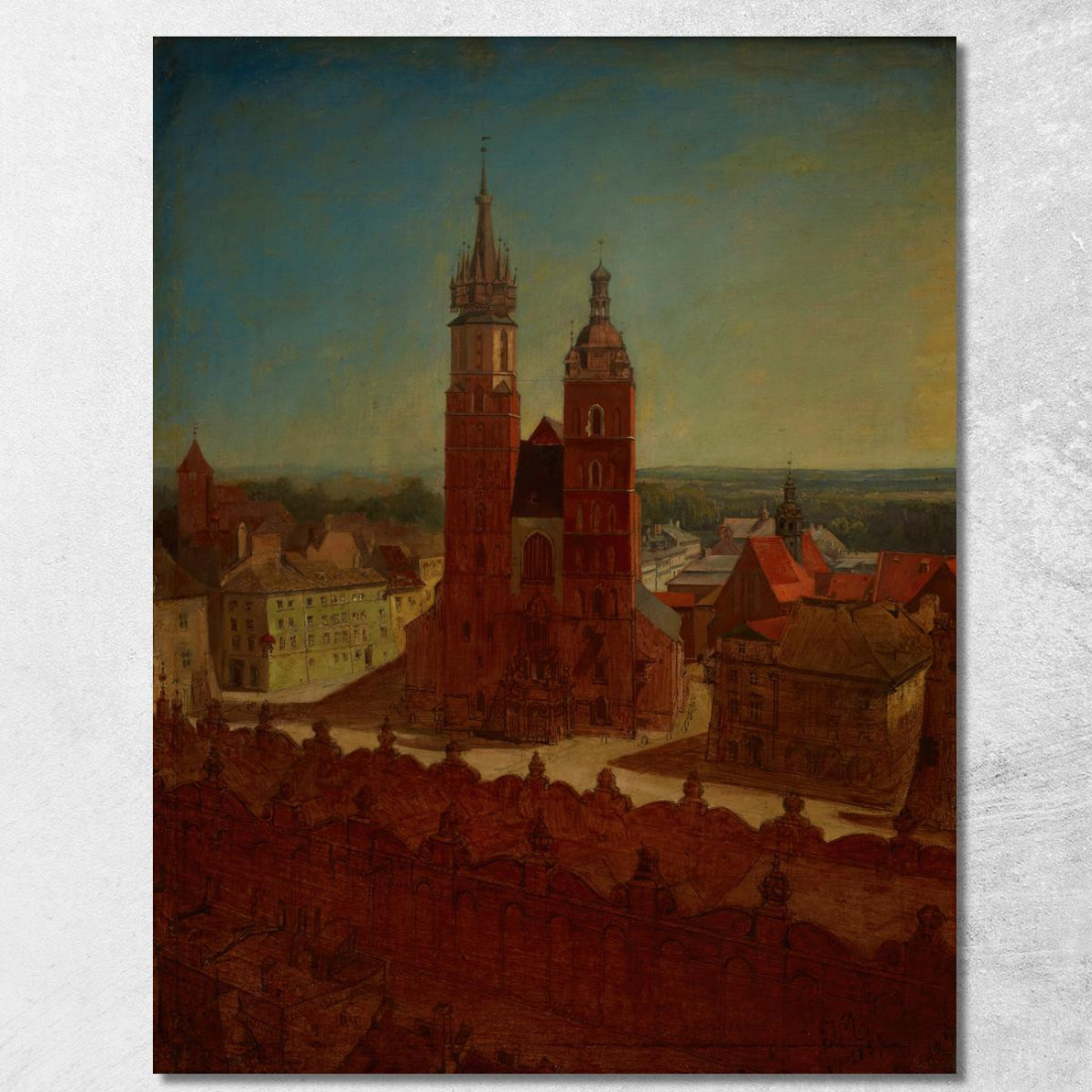 Veduta Dalla Torre Del Municipio Jan Matejko jmt67 quadro stampato su tela Veduta Dalla Torre Del Municipio Jan Matejko jmt67 quadro stampato su tela