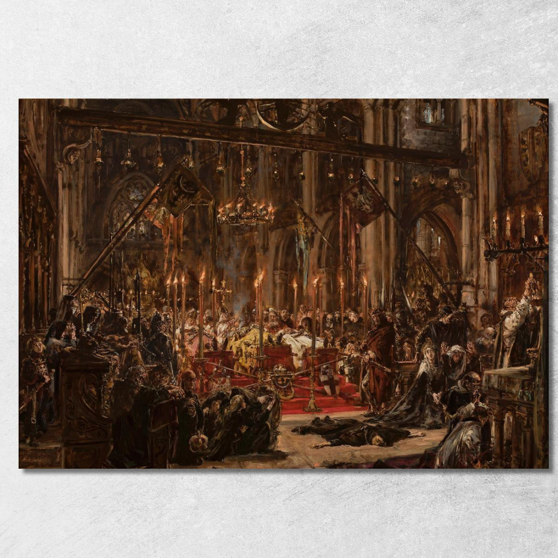 Sconfitta A Legnica Dalla Serie Storia Della Civiltà In Polonia Jan Matejko jmt74 quadro stampato su tela Sconfitta A Legnica Dalla Serie Storia Della Civiltà In Polonia Jan Matejko jmt74 quadro stampato su tela