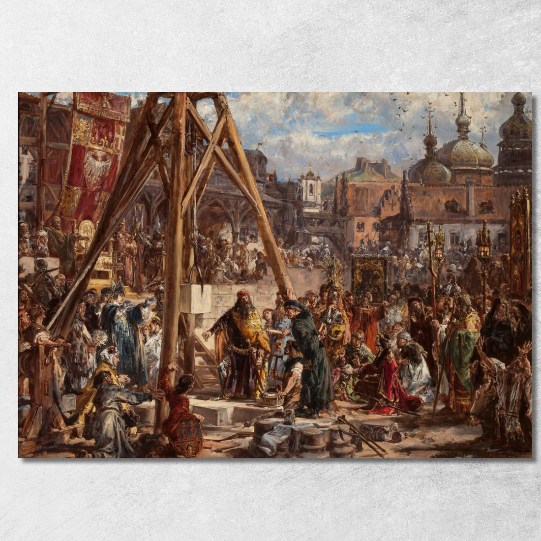 Riconquista Della Rus'. Ricchezza E Istruzione 1366 D.C Jan Matejko jmt78 quadro stampato su tela Riconquista Della Rus'. Ricchezza E Istruzione 1366 D.C Jan Matejko jmt78 quadro stampato su tela