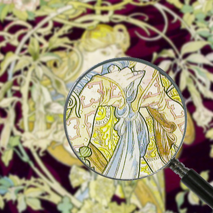 Femme À Marguerite O Donna Con Margherita Alphonse Mucha amu89 quadro stampato su tela