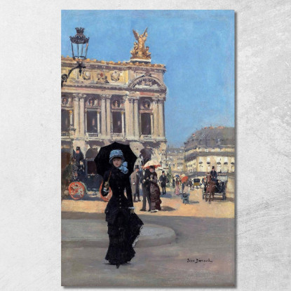 Di Fronte All'Opera Jean Béraud jbr15 quadro stampato su tela