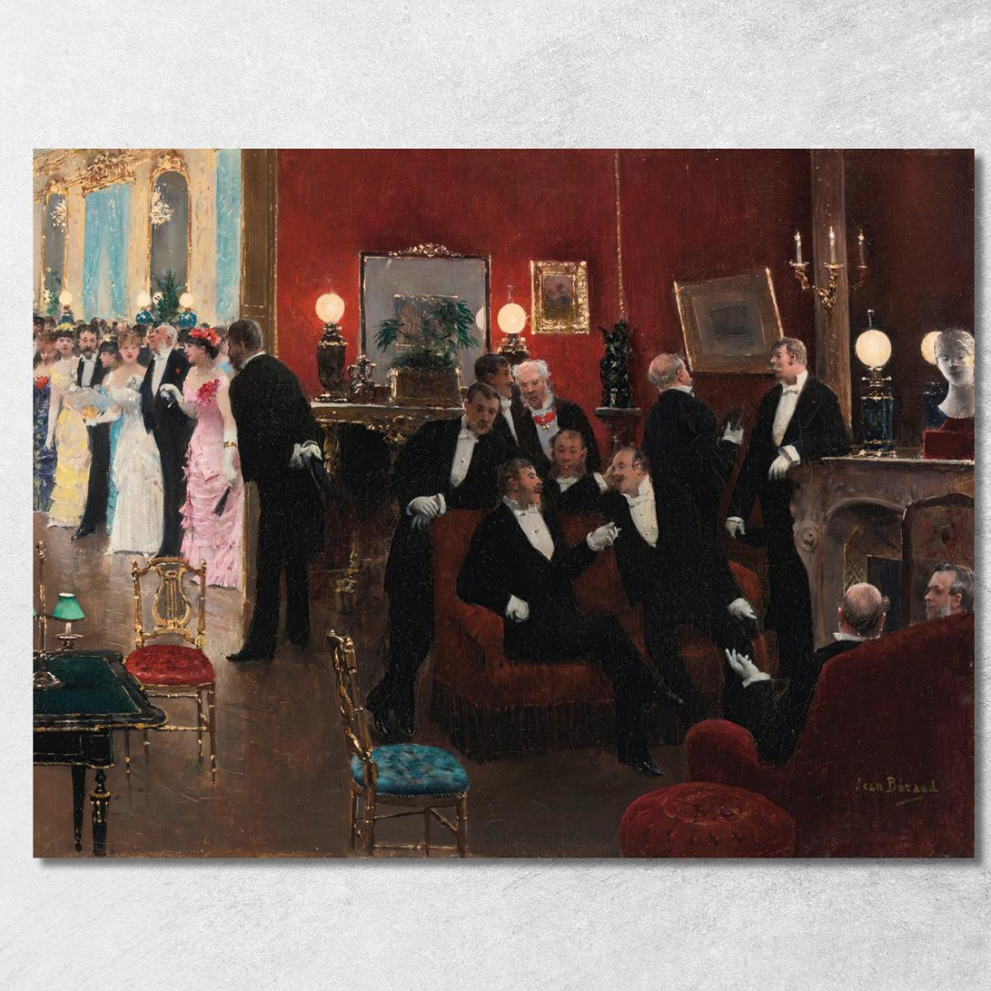 La Reception Jean Béraud jbr39 quadro stampato su tela La Reception Jean Béraud jbr39 quadro stampato su tela
