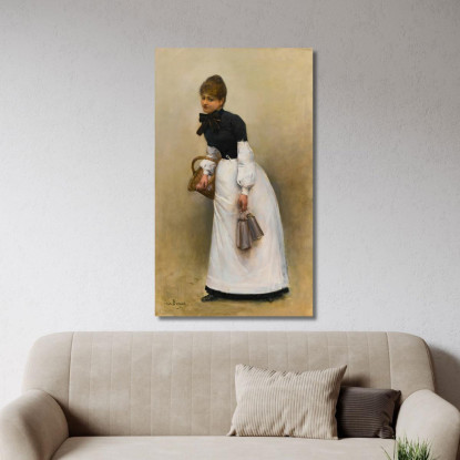 Il Servo La Piccola Lattaia Jean Béraud jbr42 quadro stampato su tela