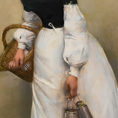 Il Servo La Piccola Lattaia Jean Béraud jbr42 quadro stampato su tela