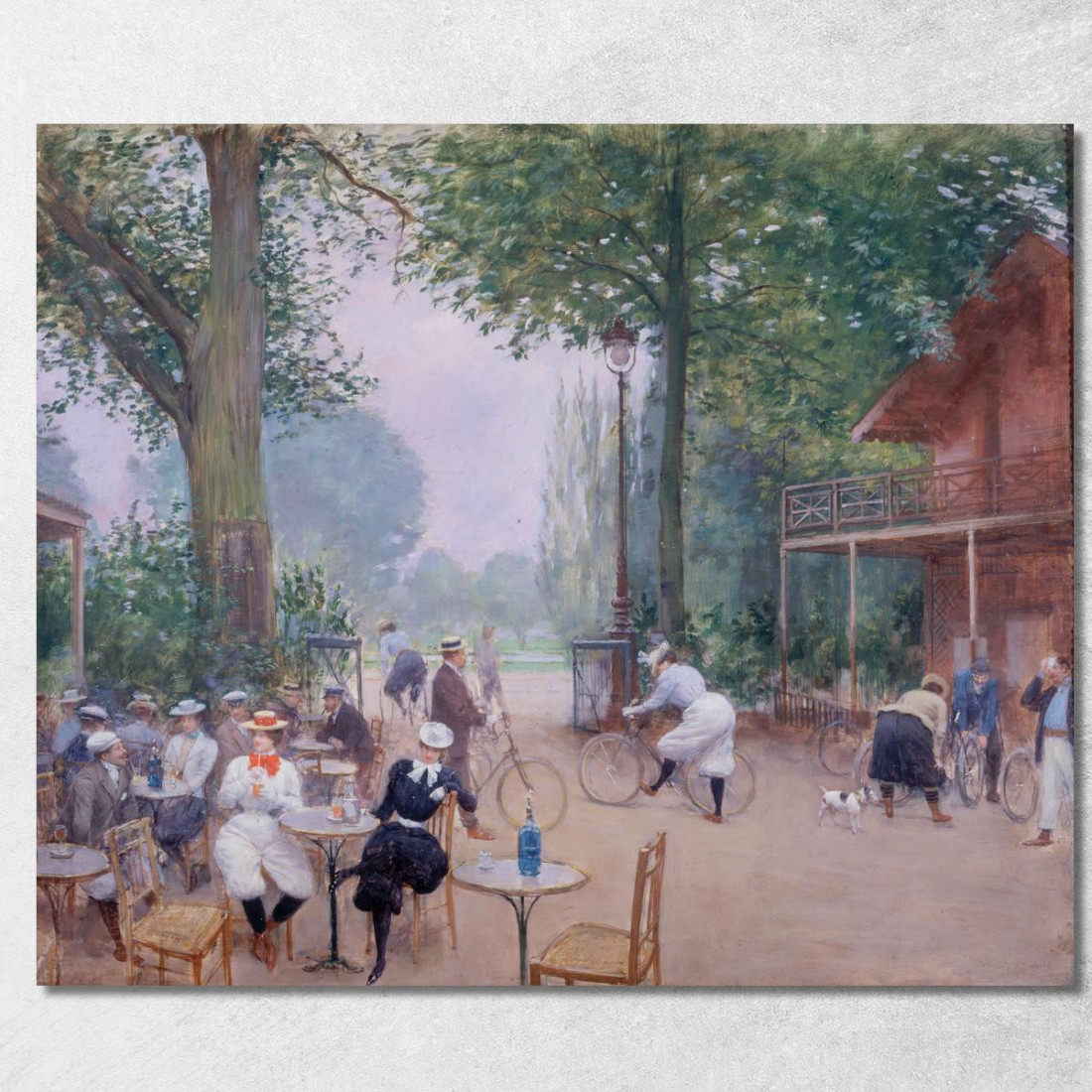 Lo Chalet Du Cycle Nel Bois De Boulogne Jean Béraud jbr57 quadro stampato su tela Lo Chalet Du Cycle Nel Bois De Boulogne Jean Béraud jbr57 quadro stampato su tela