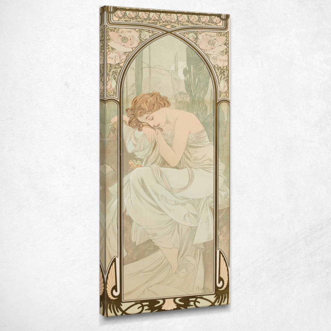 Riposo Notturno Alphonse Mucha amu98 quadro stampato su tela Riposo Notturno Alphonse Mucha amu98 quadro stampato su tela