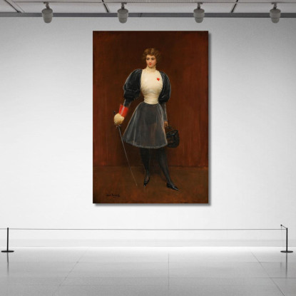 Lo Schermidore Jean Béraud jbr77 quadro stampato su tela