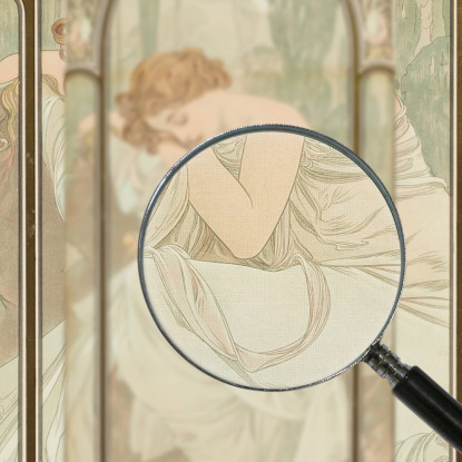 Riposo Notturno Alphonse Mucha amu98 quadro stampato su tela