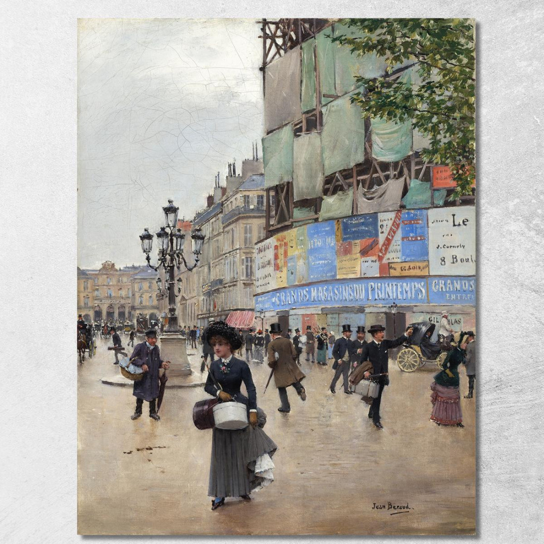 Parisrue Du Havre Jean Béraud jbr80 quadro stampato su tela Parisrue Du Havre Jean Béraud jbr80 quadro stampato su tela